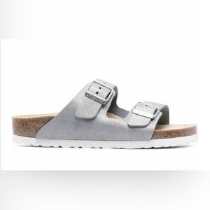 BIRKENSTOCK - Arizona Sandals, Size 37 narrow, Silver sparkle or Lilac